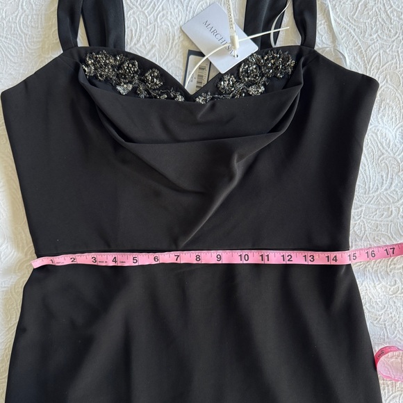 New Marchesa Norte Draped embellished crepe dress - Picture 12 of 13